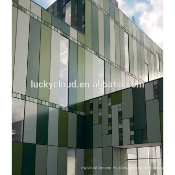 Material irrompible de 4MM Silver Mirror Aluminum Composite Panel utilizado en la construcción